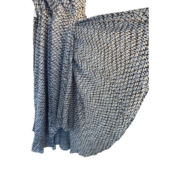 DKNY Womens Blue Wrap Dress Size 10 NWT Flutter Sleeve $129 8974 - Picture 11 of 15